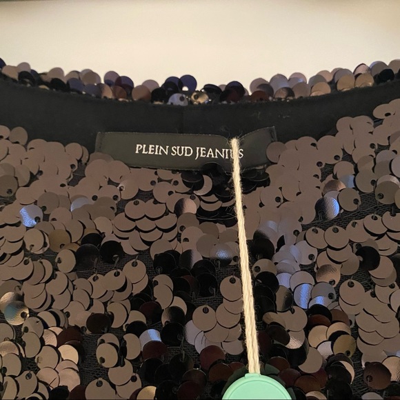 Plein Sud Black Sequin Dress IT 40 or US 4 - Picture 3 of 6